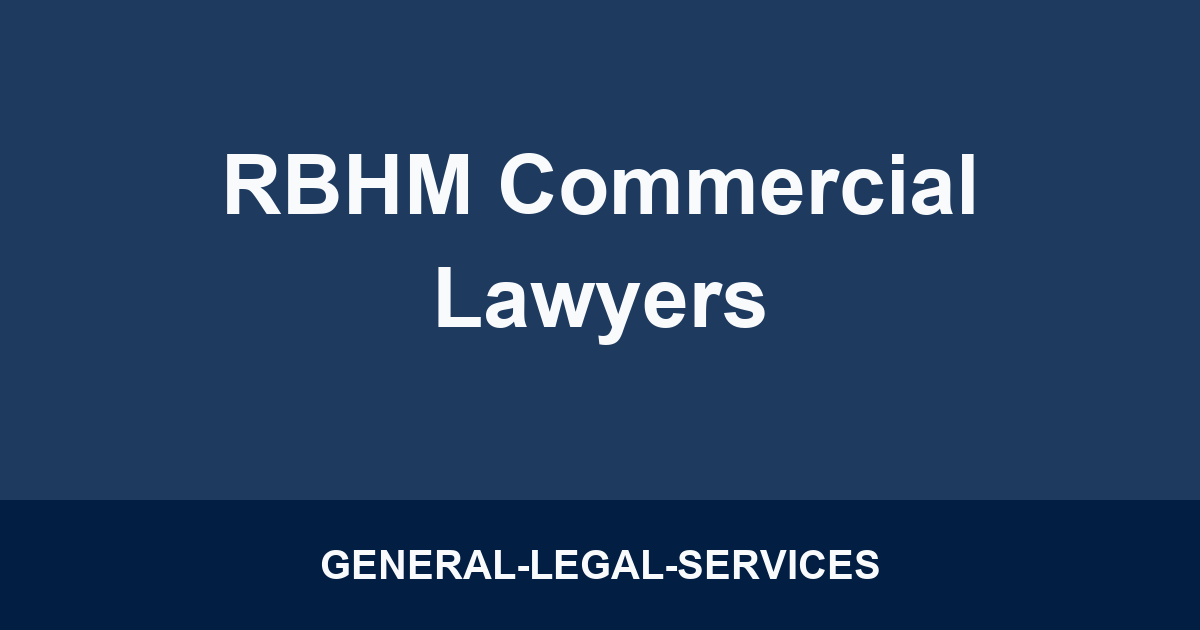 RBHM Commercial Lawyers