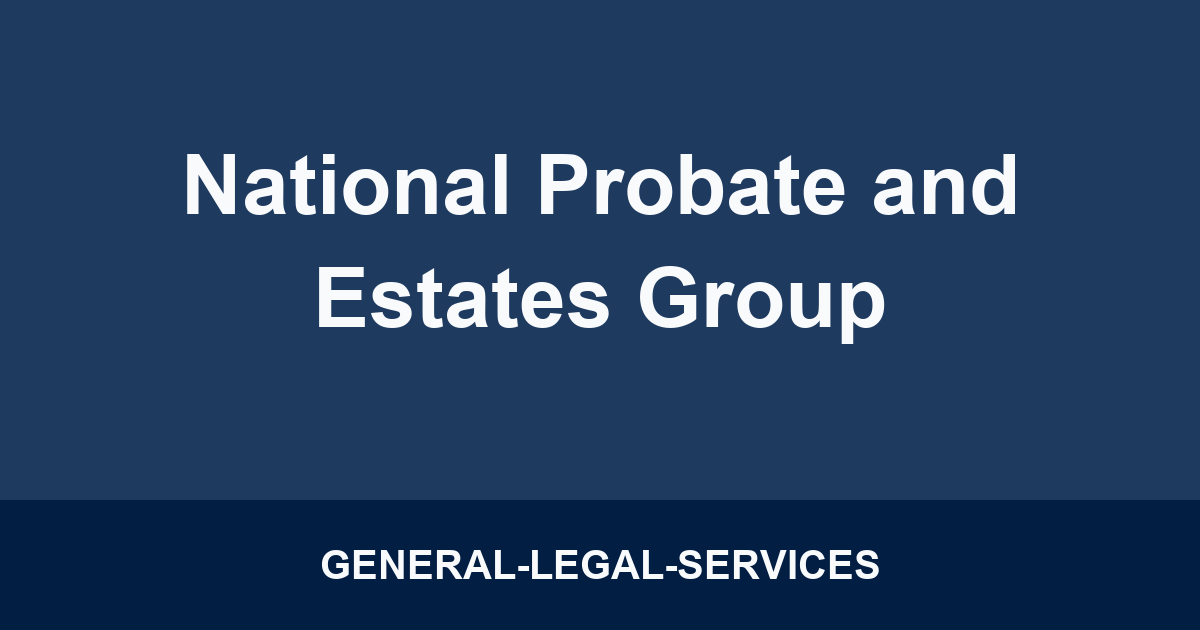 National Probate and Estates Group