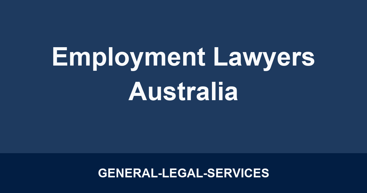 Employment Lawyers Australia
