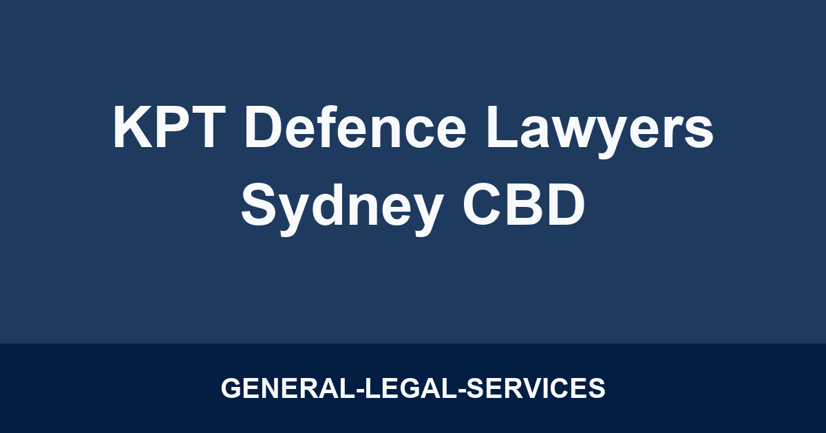 KPT Defence Lawyers Sydney CBD
