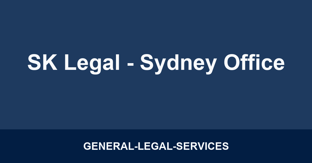 SK Legal - Sydney Office
