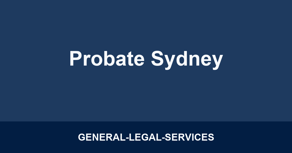 Probate Sydney