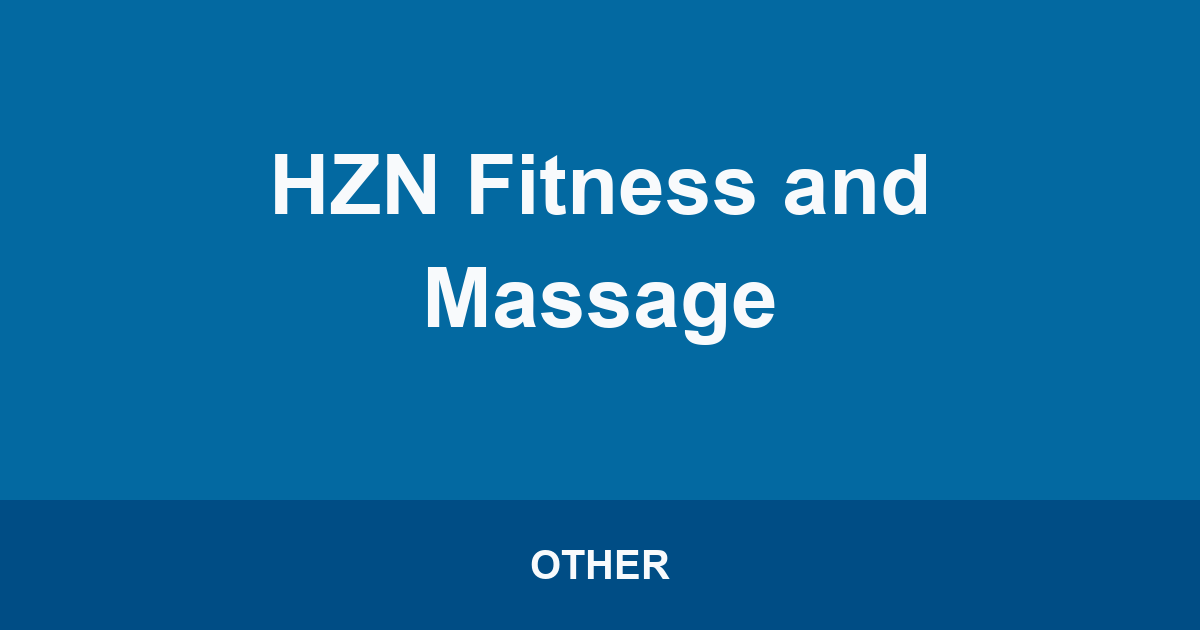 HZN Fitness and Massage
