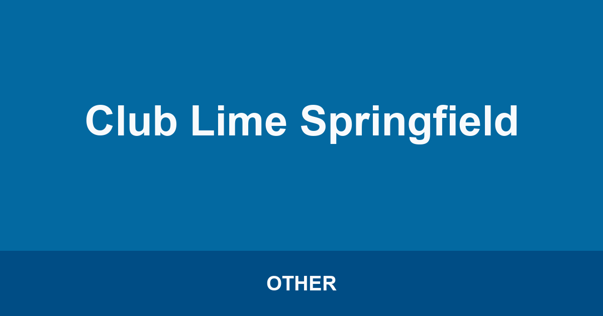 Club Lime Springfield