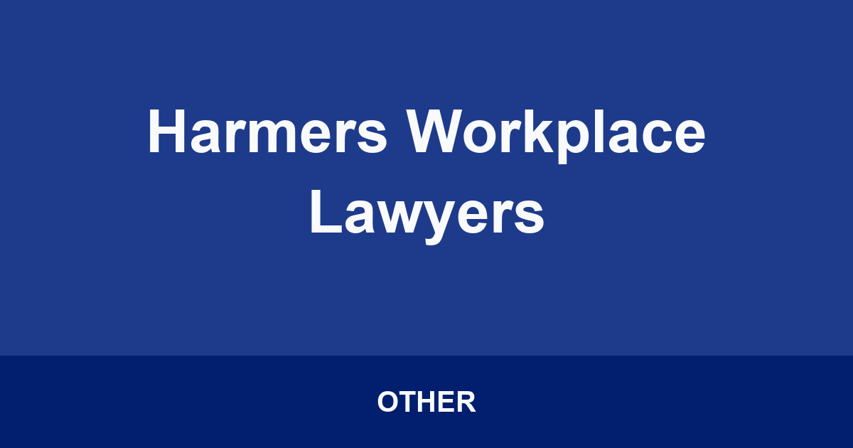Harmers Workplace Lawyers