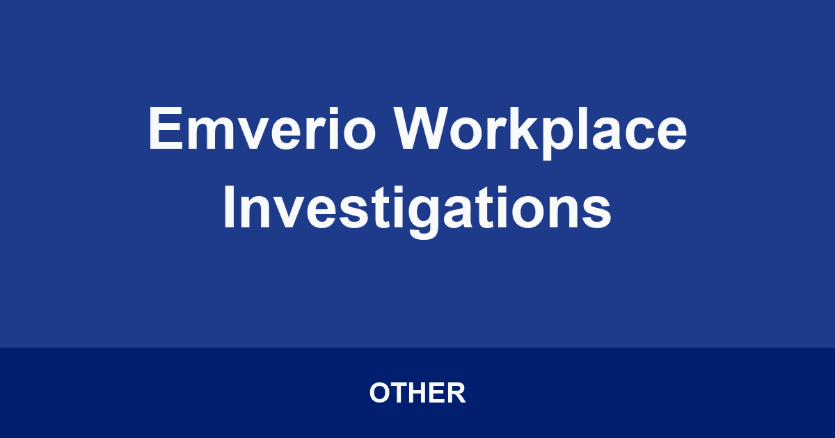 Emverio Workplace Investigations
