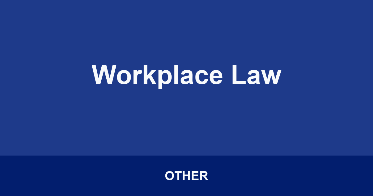 Workplace Law