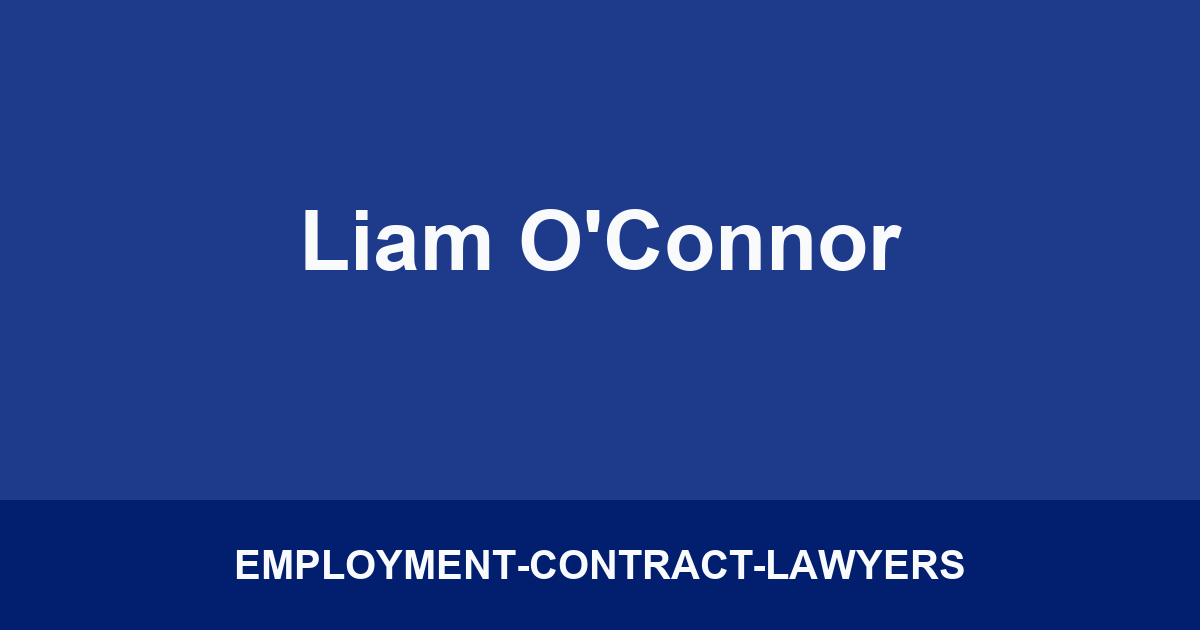 Liam O'Connor