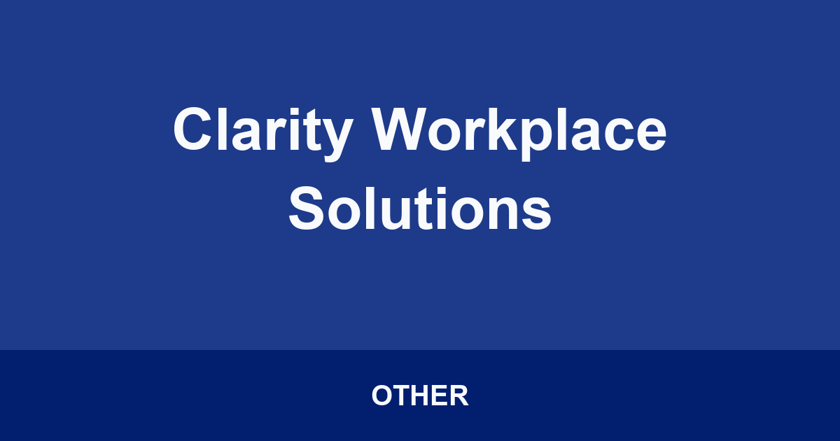 Clarity Workplace Solutions